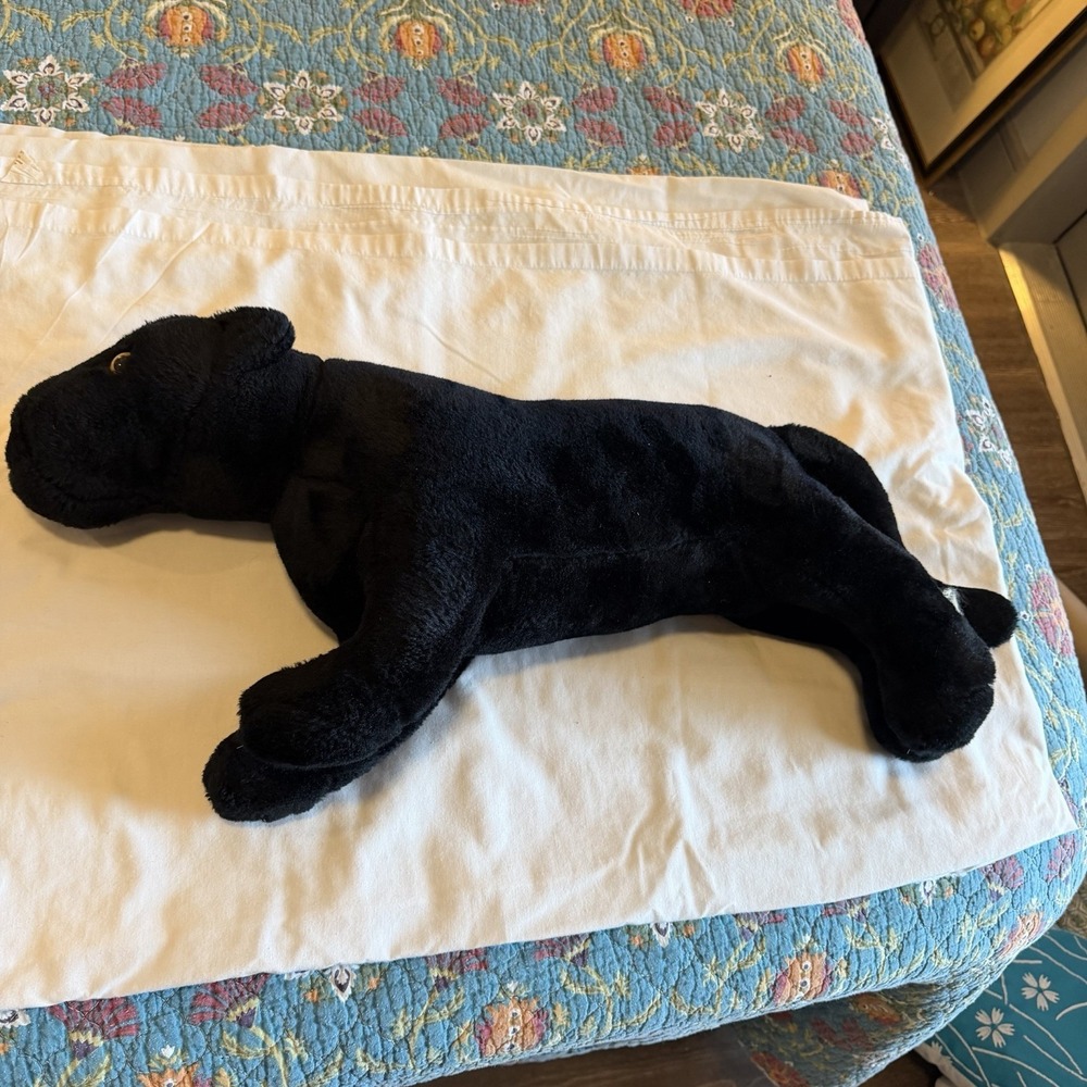 Vintage Dakin Black Panther Plush Stuffed Animal 1978 Large 25" Jungle Cat Toy